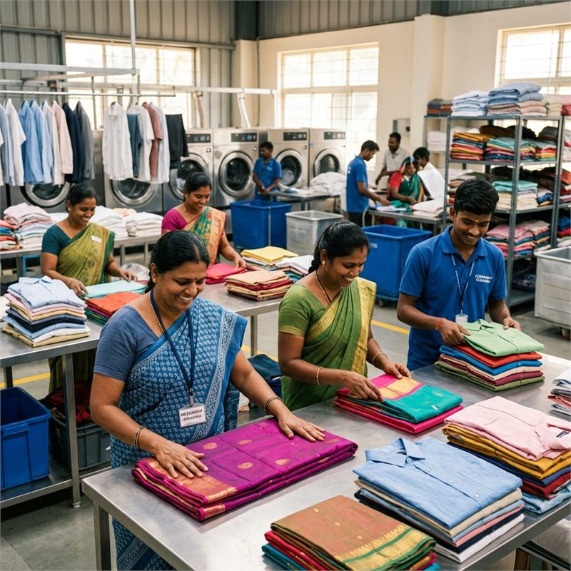 Our Story - The Salavai Laundry Team & Facility